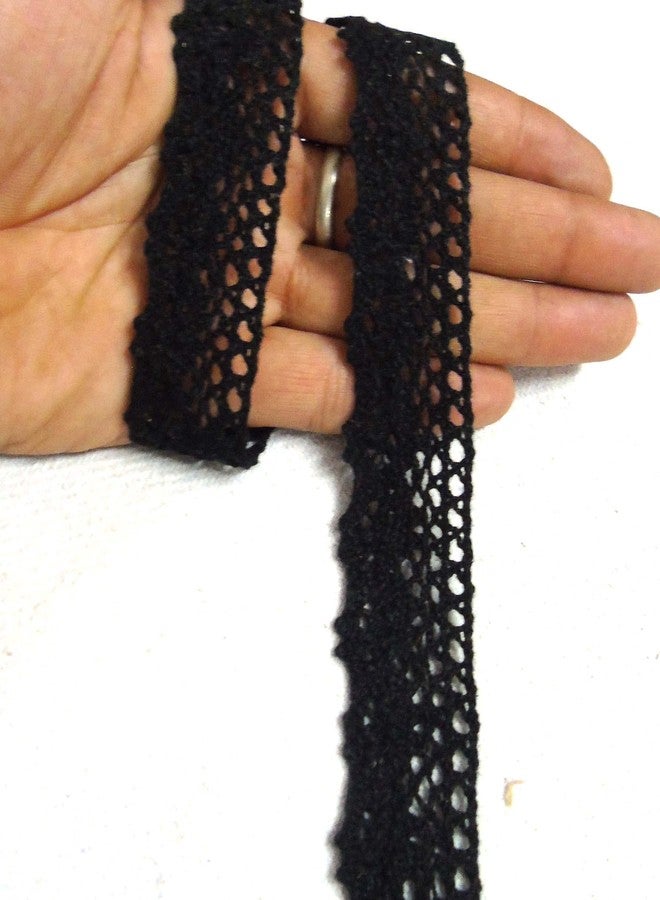 Strala Black Color (Kali) Laces for Dresses, Sarees, Lehenga, Suits, Bags, Decorations, Borders, Crafts and Home Décor,Blouse (9mtr) Design-381 - Image 3